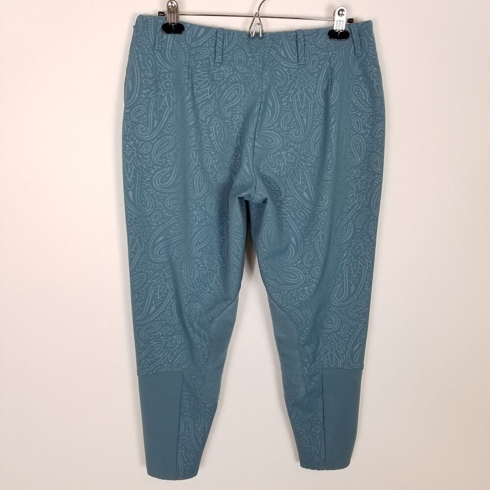 Ariat Pro Series Breeches Womens Sz 32 L Blue Horse Riding Pants Tri Factor - Picture 3 of 6